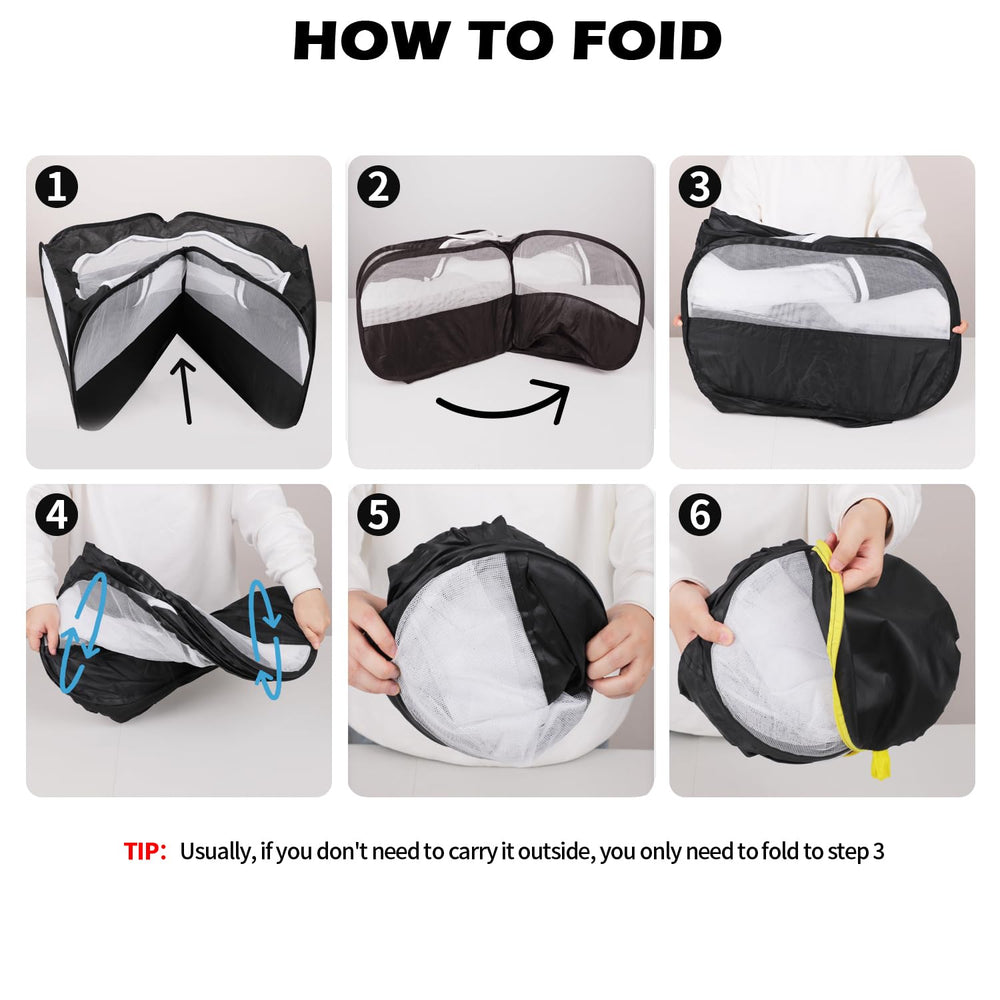 UWE easy fold storage keeps the pen compact when not in use