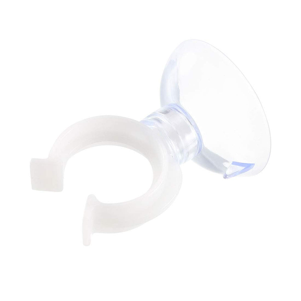 uxcell aquarium suction cup clip inside tank keeps tubing secure without obstructing view.
