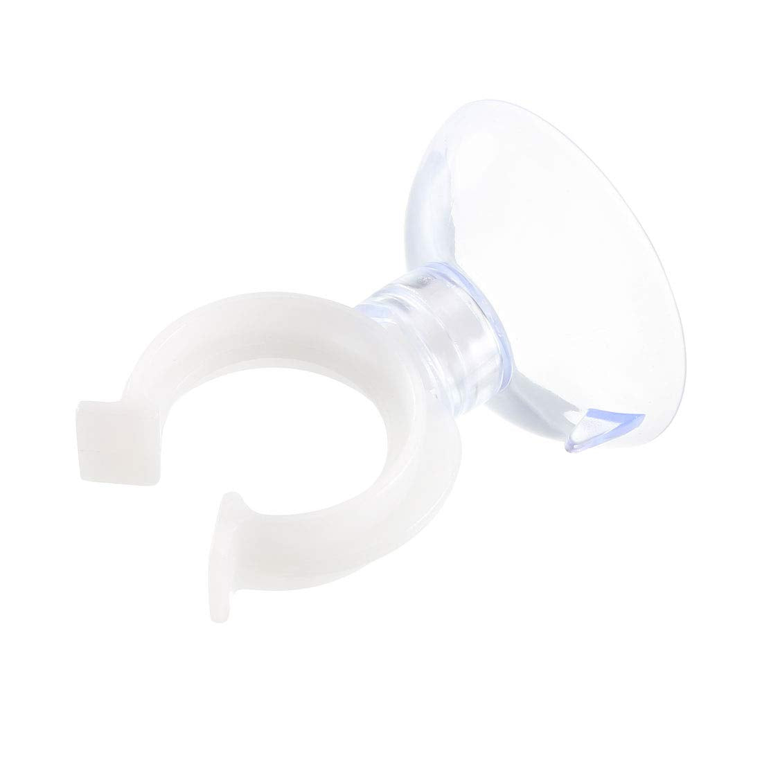 uxcell aquarium suction cup clip inside tank keeps tubing secure without obstructing view.