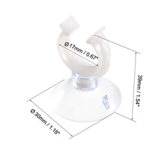 uxcell aquarium suction cup outside glass provides a gentle hold for flexible airline tubing.
