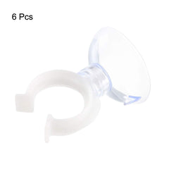Clear Uxcell suction cup blends with aquarium while holding tubing underwater