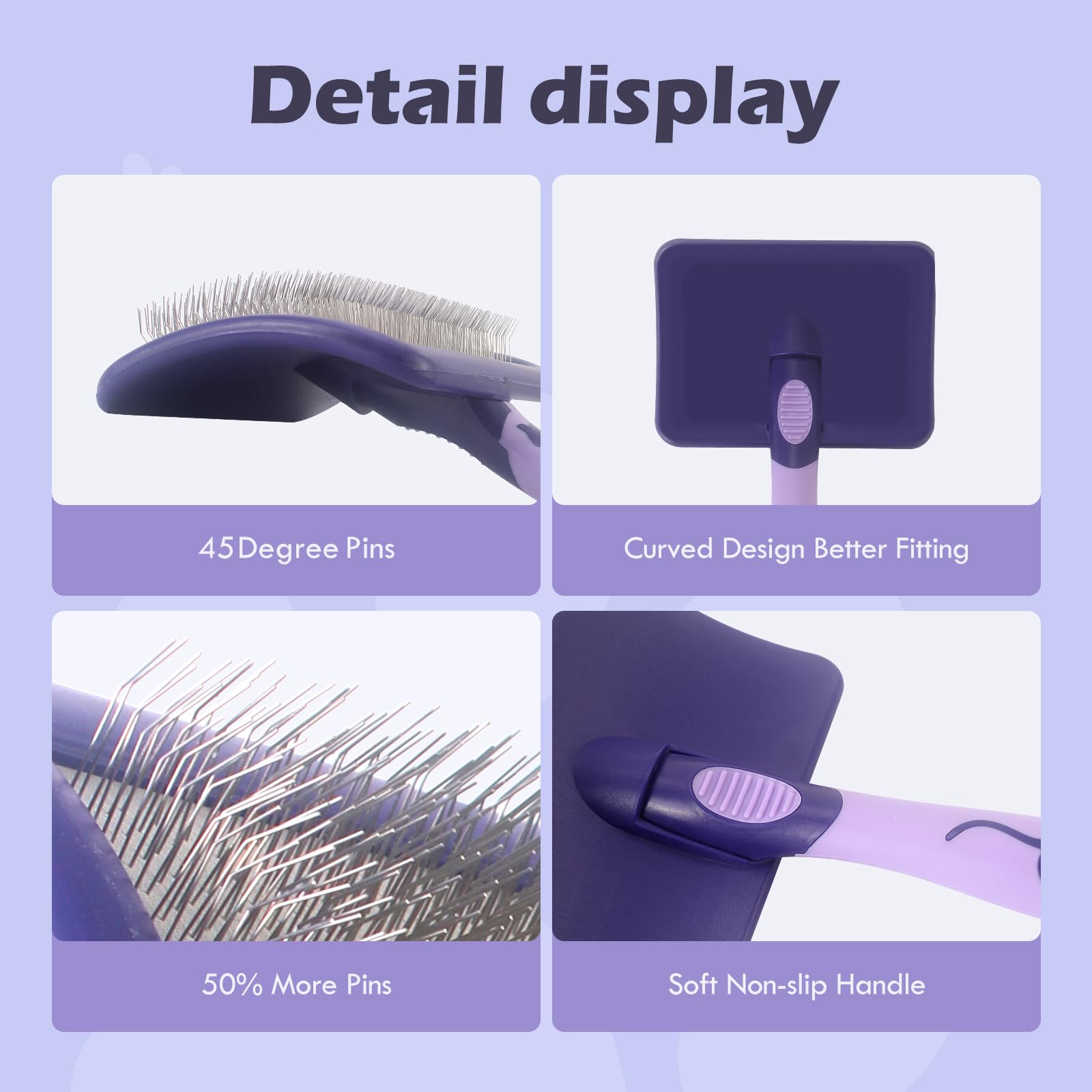 UXIETIN hair detangler brush for poodles creates smooth, healthy-looking coats.