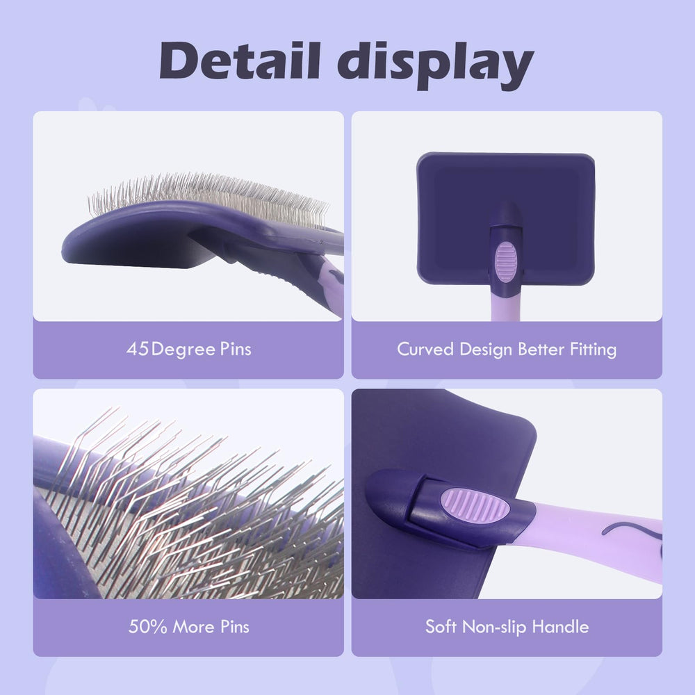 UXIETIN hair detangler brush for poodles creates smooth, healthy-looking coats.