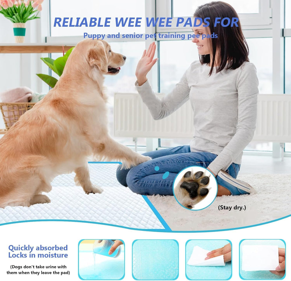 UYDJKLS extra-large pads in use for dogs, cats, or small pets during potty training