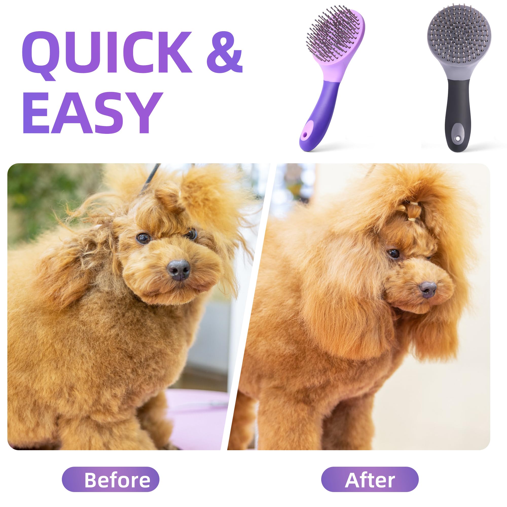 UYLKM equine mane tail comb easy angle brushing for thorough detangling