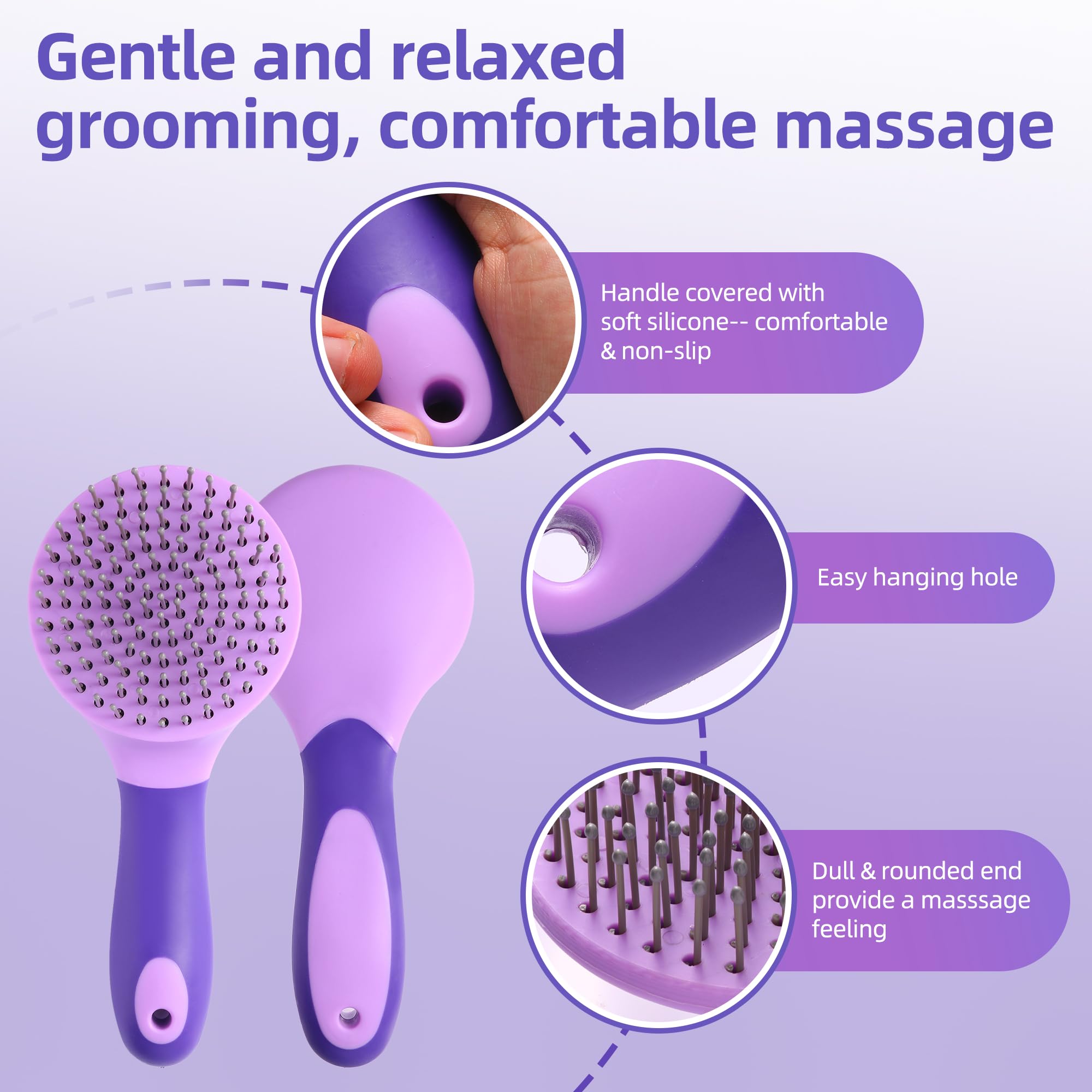 UYLKM equine mane tail comb massage effect provides soothing grooming