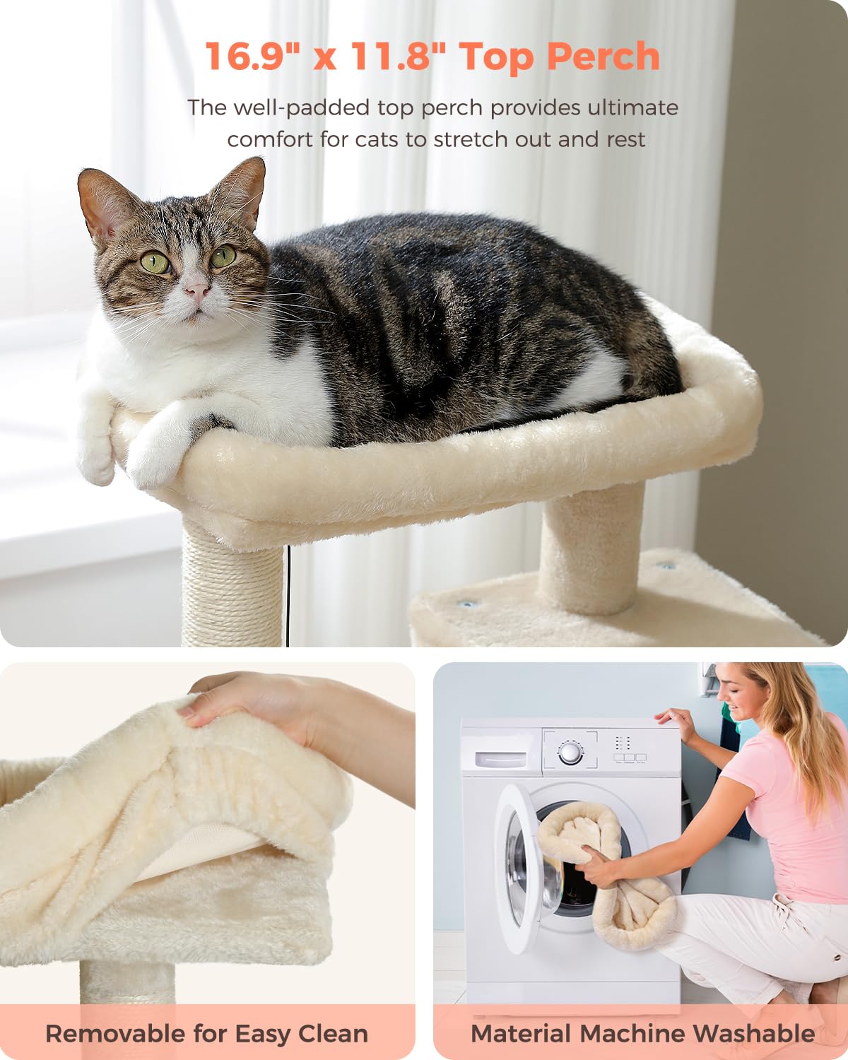 UYMI 32 cat tree compact footprint fits small spaces