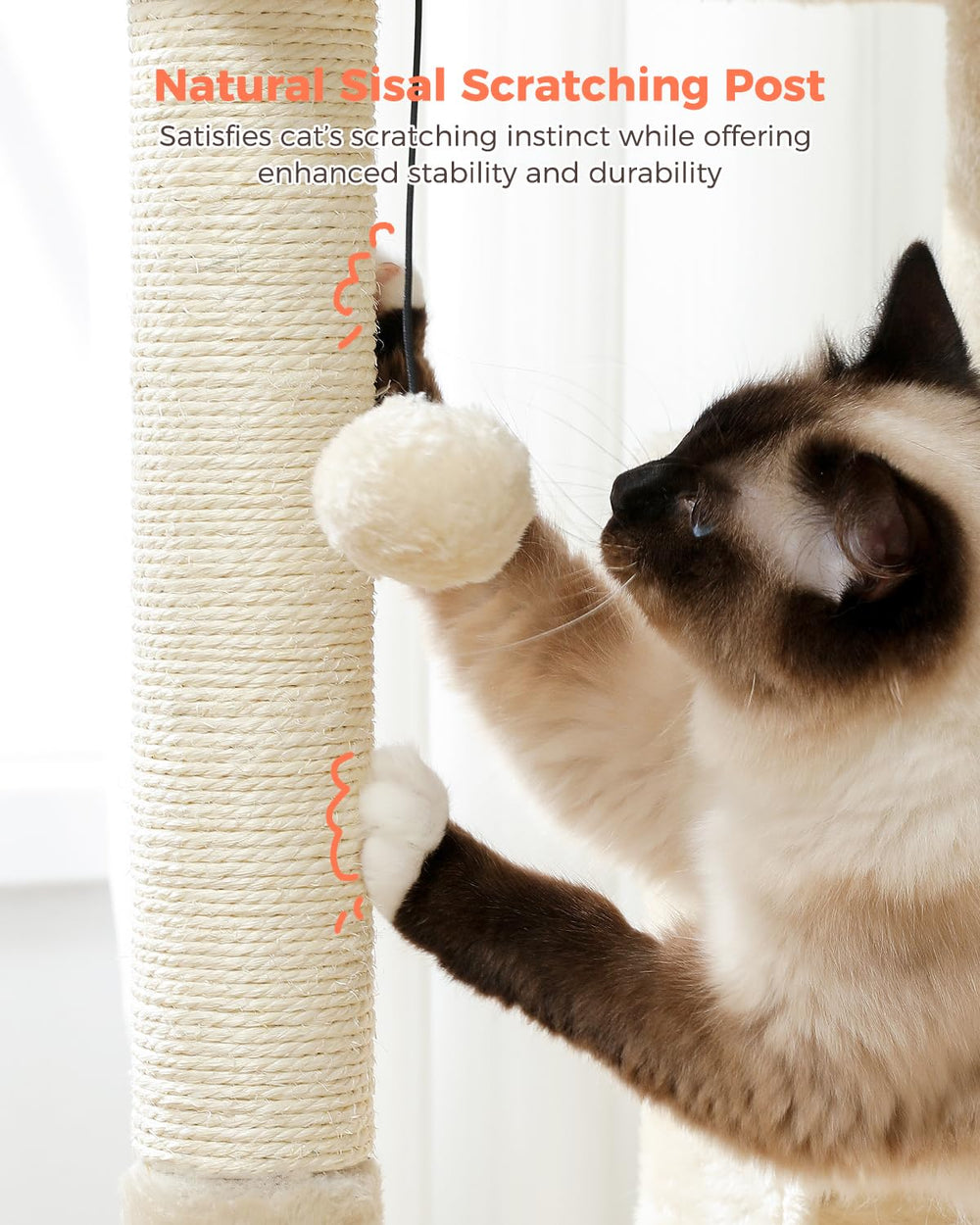 UYMI 32 cat tree soft padded perch for comfy naps