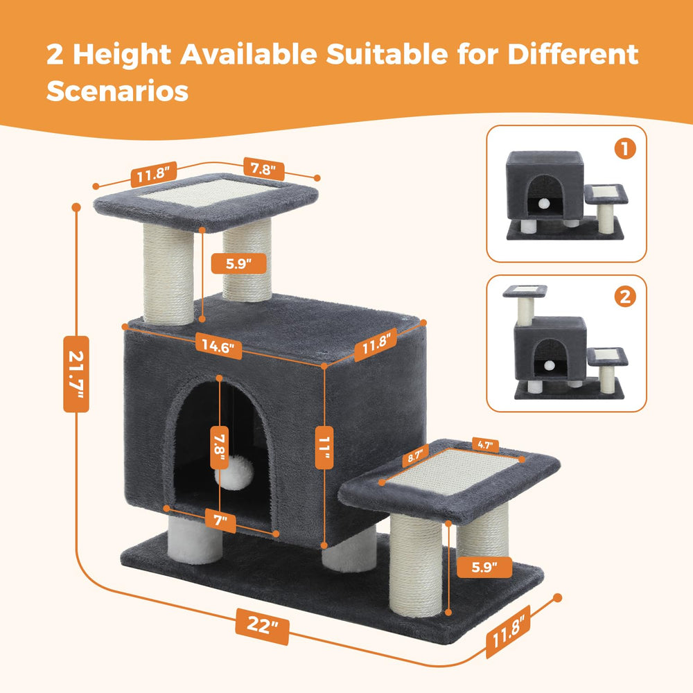 UYMI 3-in-1 stairs showing the dangling ball for interactive play.