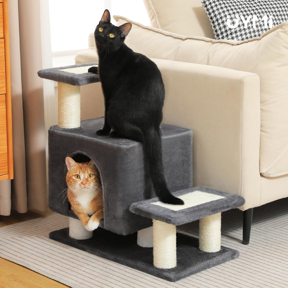 UYMI 3-in-1 stairs tall cat tower for climbing and play.