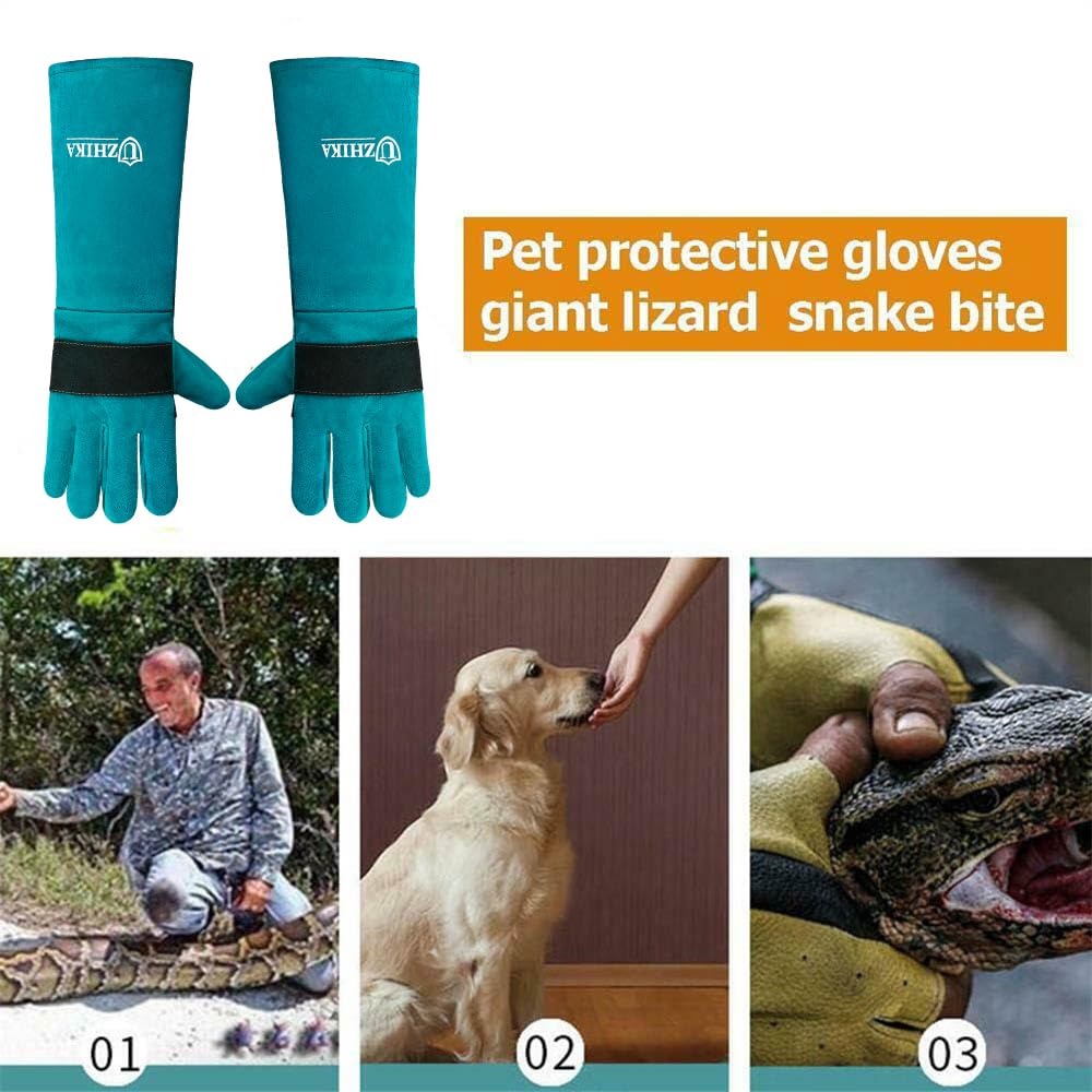 Uzhika glove blue packaging image shows ready-to-ship protective gear