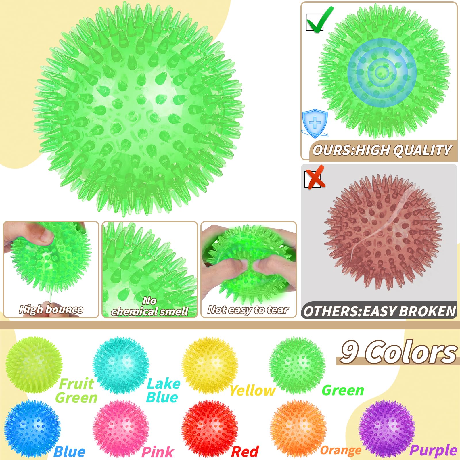 UZLU durable high-bounce dog ball ideal for aggressive chewers and returns.