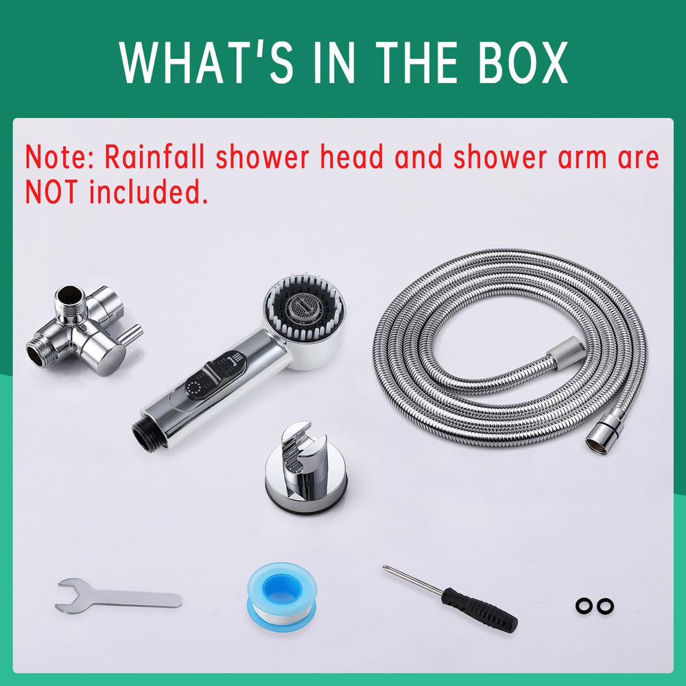 V-Frankness No Drill Hook adds convenient mounting for touch-free pet washing.