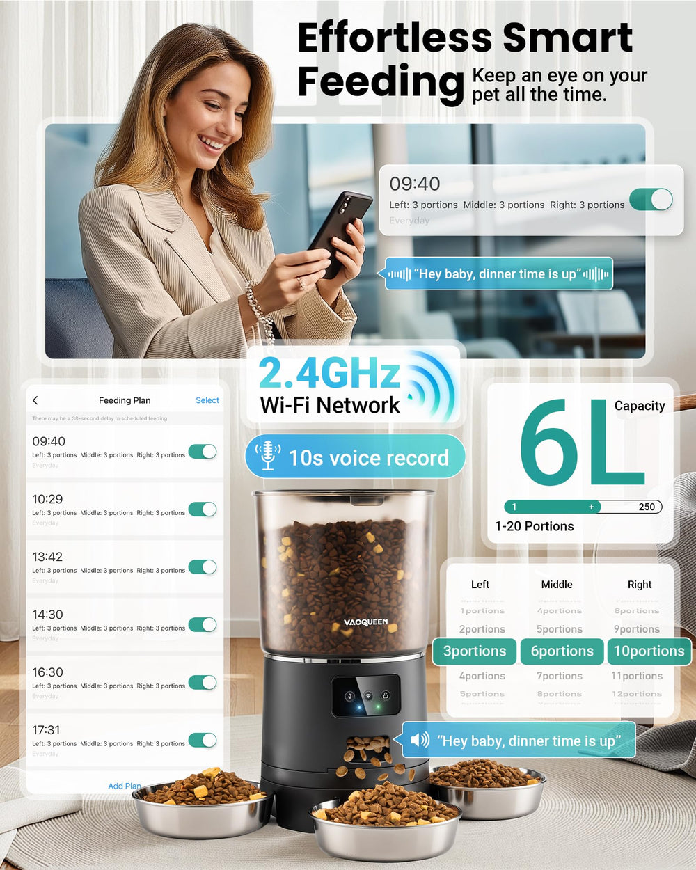 Vacqueen backup power with AA batteries during outages