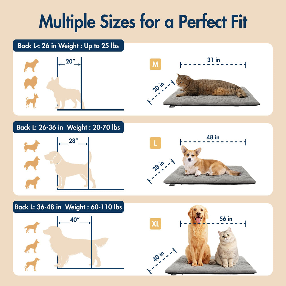 Vagascape dog heating pad non-slip bottom prevents shifting for stable comfort