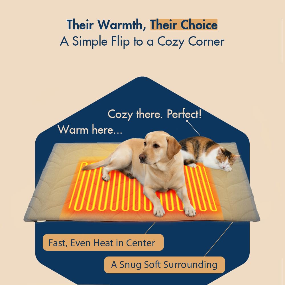 Vagascape dog heating pad indoor outdoor use keeps pets warm anywhere