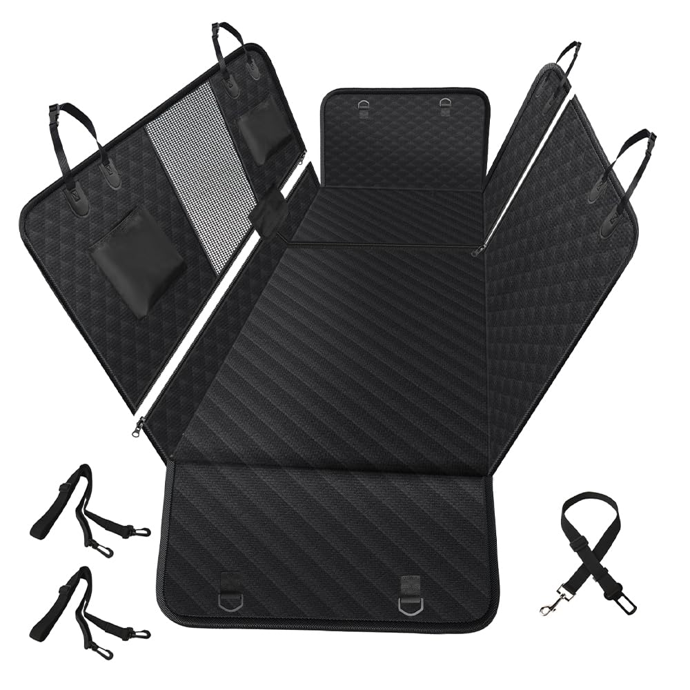 Vailge 6in1 car seat cover back seat hammock protects seats during messy rides