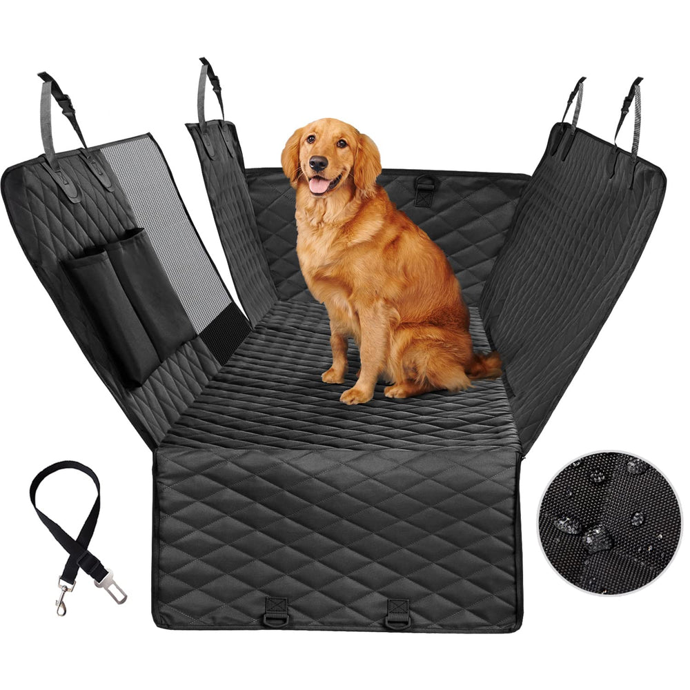 Vailge dog car seat cover back seat hammock provides full coverage and comfort for travels.