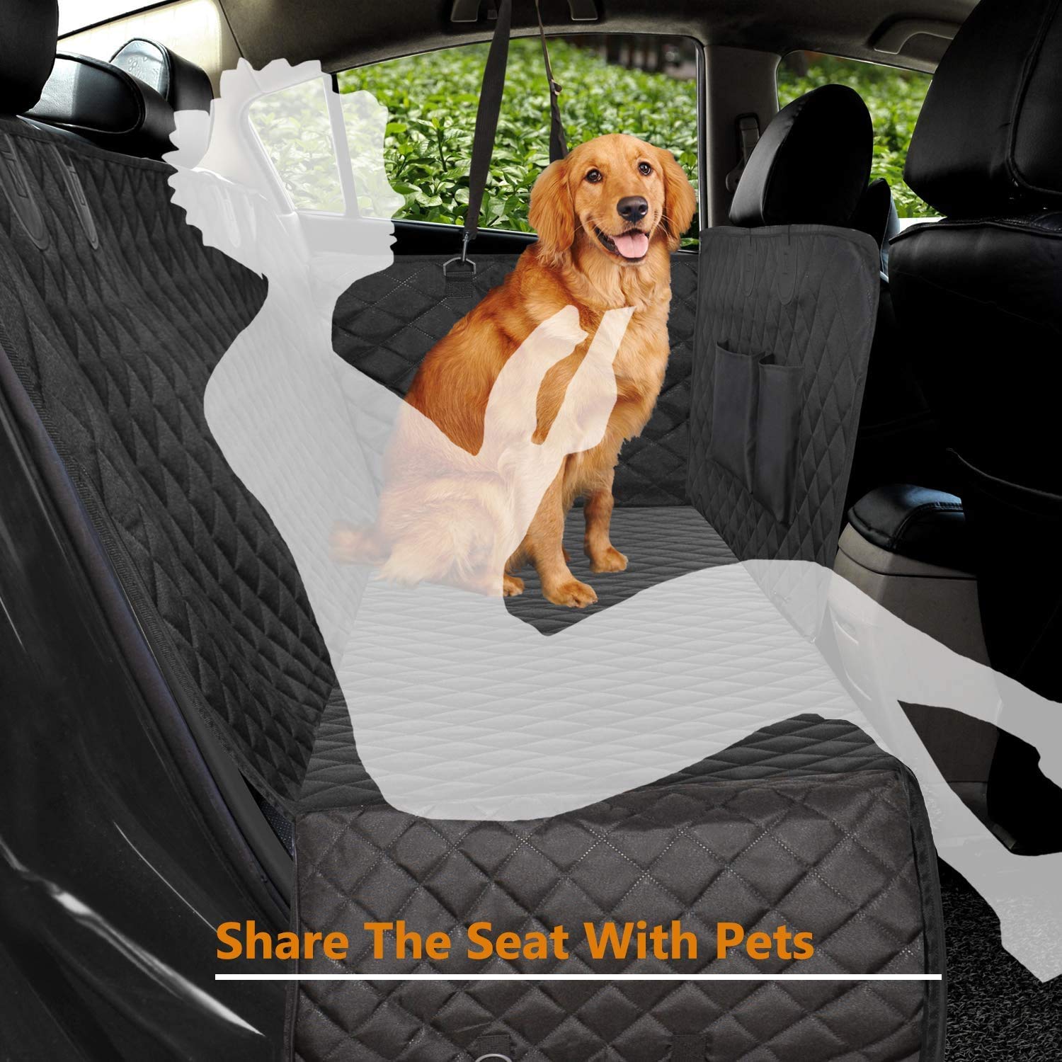 Vailge machine-washable dog seat cover for simple cleaning
