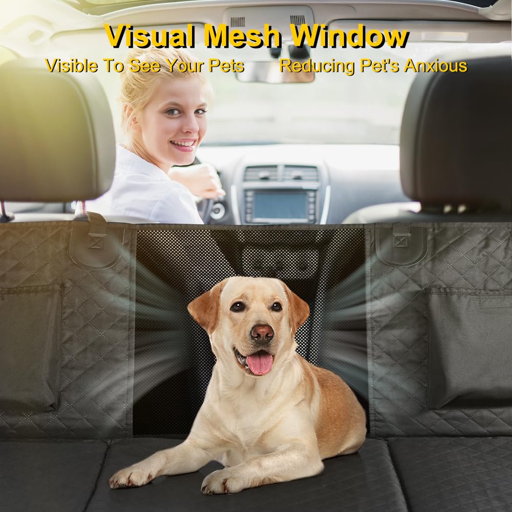 Vailge mesh visual window promotes airflow and reduces pet anxiety