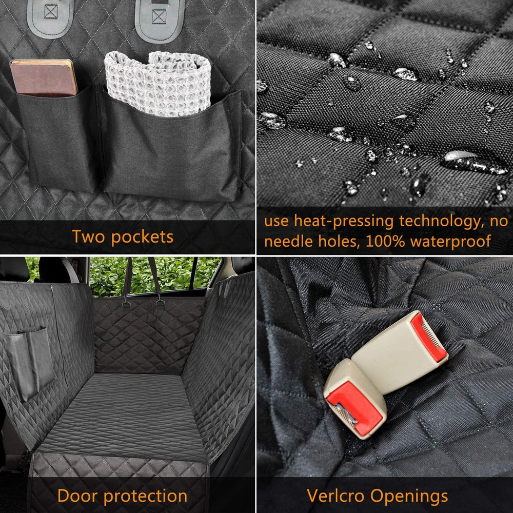 Vailge seatbelt openings and Velcro for secure restraint