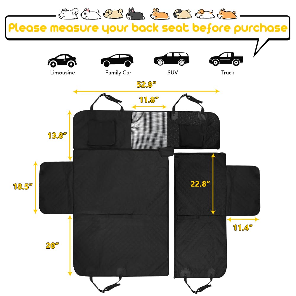 Vailge convenient storage pockets hold toys and treats during trips
