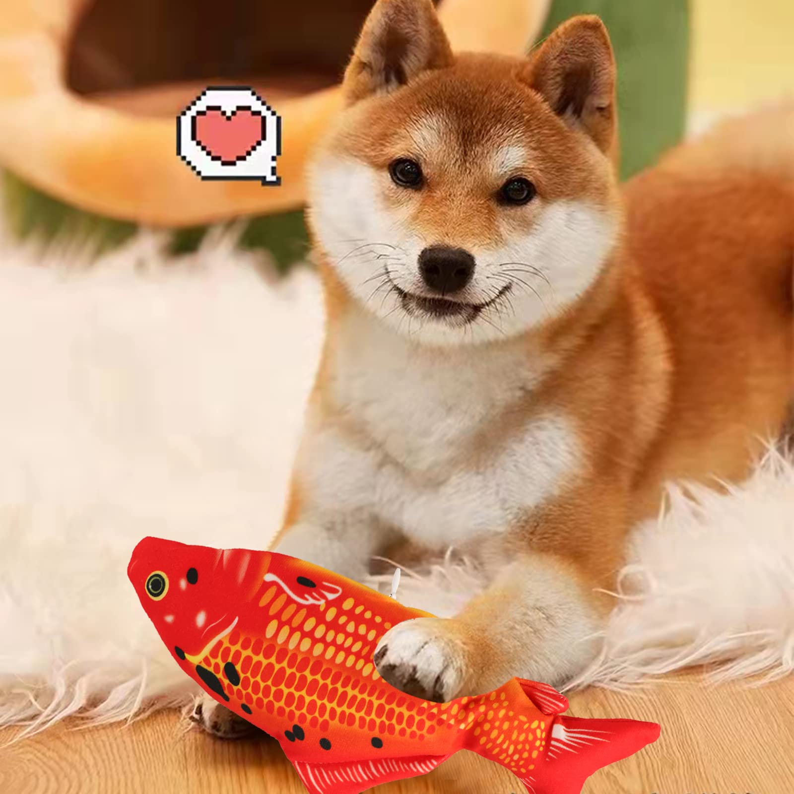VAIZIQ flopping fish toy realistic design makes it look like a real fish for natural chewing