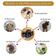 VALFRID cobertores de patas adheridos para mantener la higiene de las patitas.