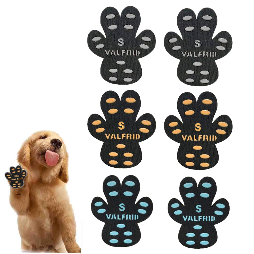VALFRID dog paw pads closeup shows breathable fabric for comfortable, non-slip wear