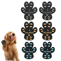 VALFRID dog paw pads closeup showing breathable fabric and strong traction