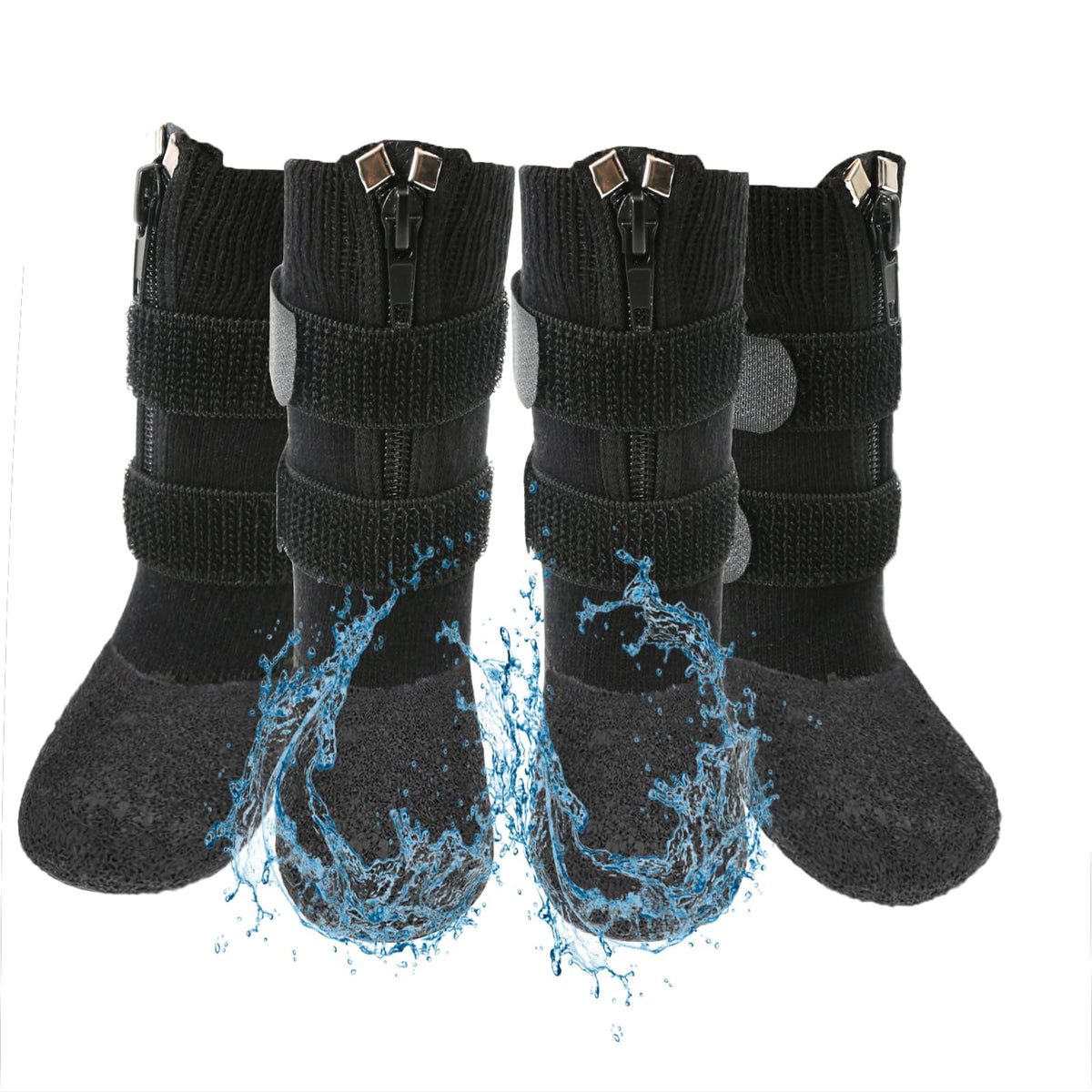VALFRID waterproof dog shoes booties protect paws on wet surfaces and ground