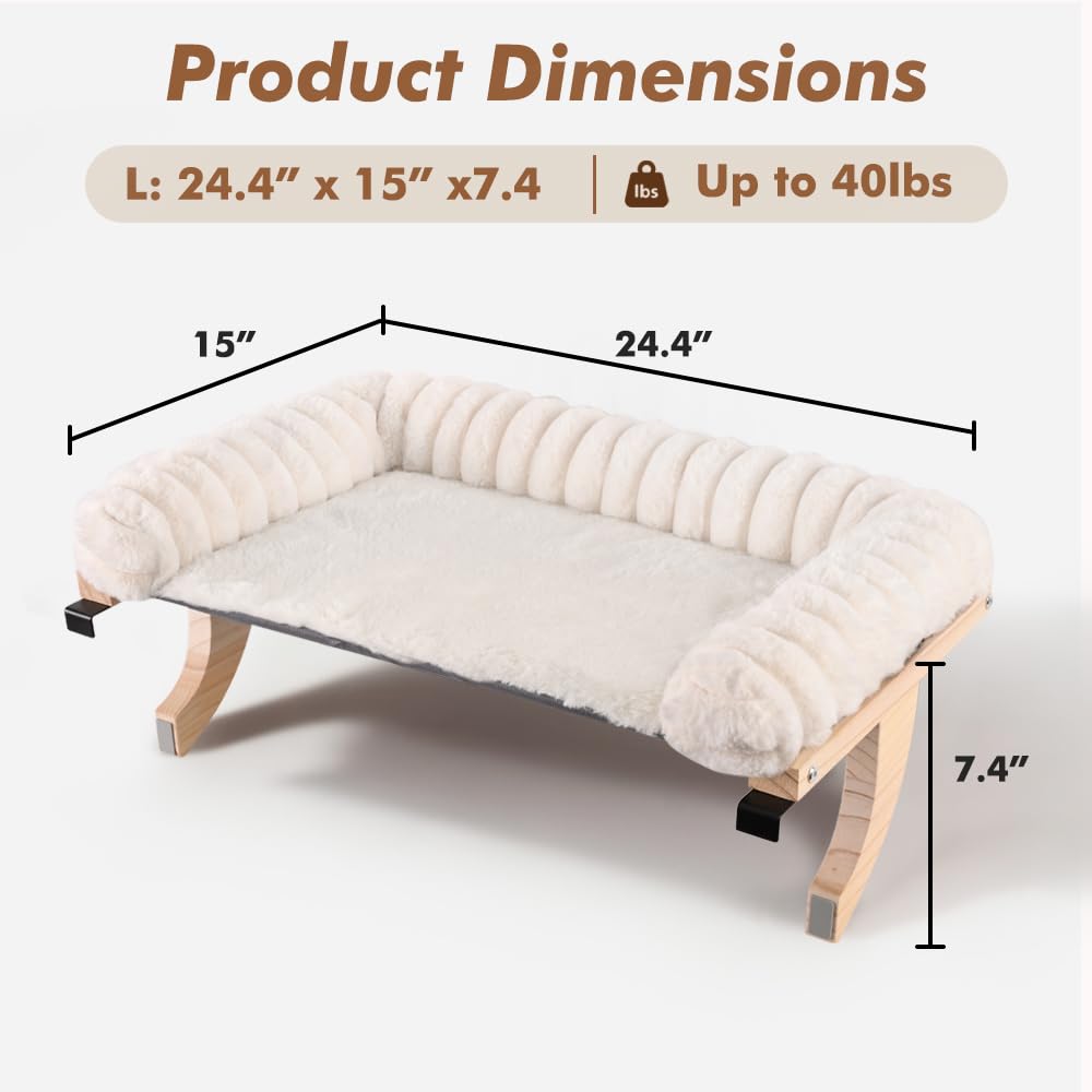 Valigogo cat window lounge in sunlight invites birds-eye views and calm lounging