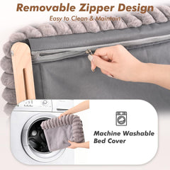 Valigogo solid wood frame with metal brackets supports up to 40 lbs.