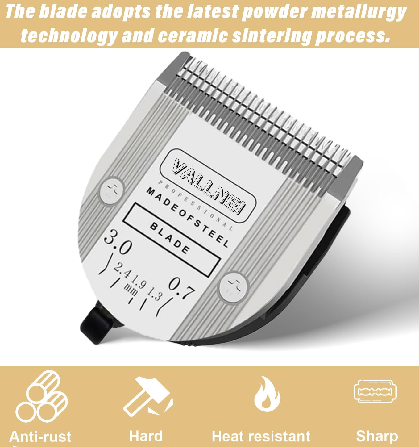 VALLNEI 5-in-1 blade adjustable sizes for precise trims