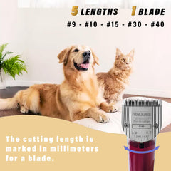 VALLNEI cordless animal clipper in use on a dog