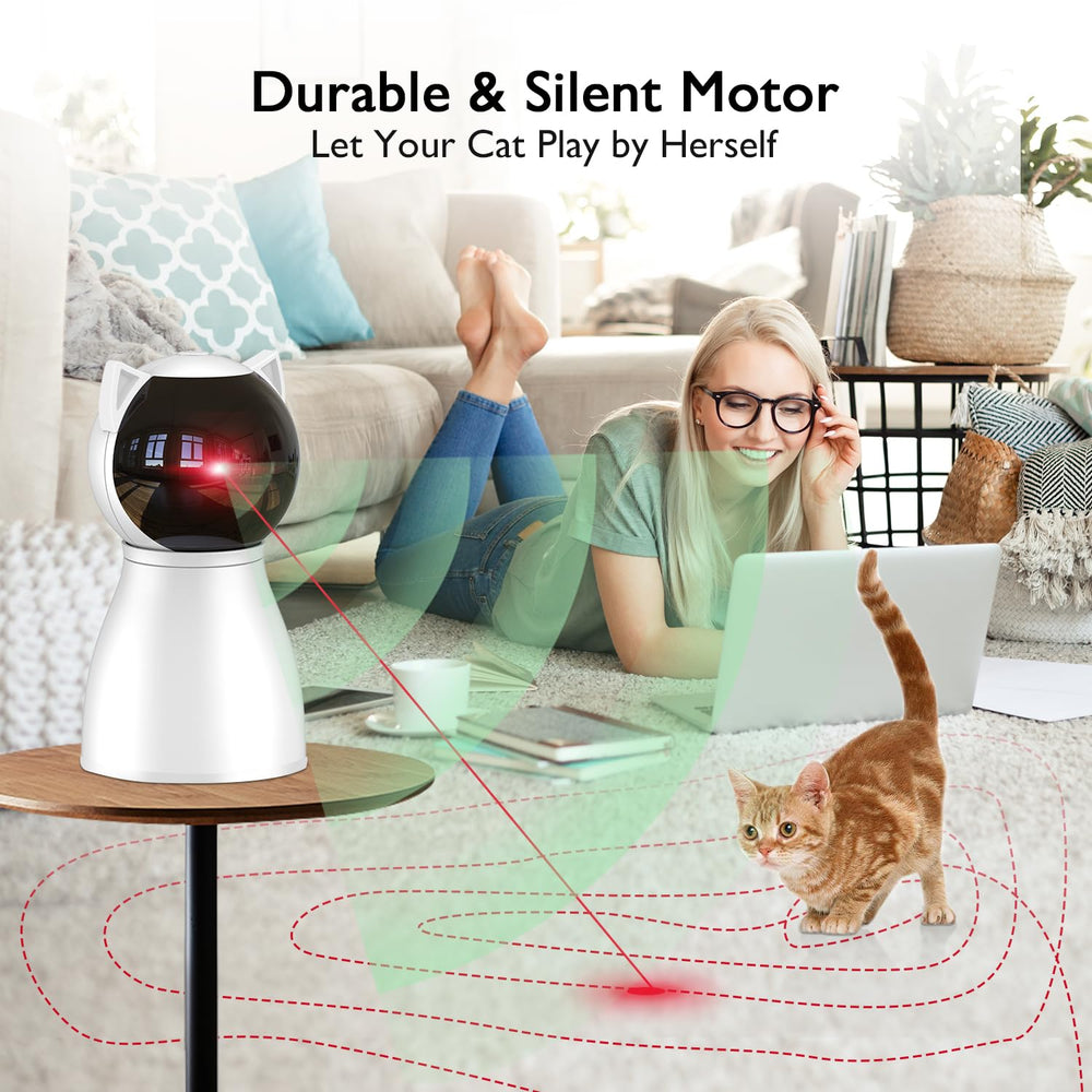 Valonii cat toys silent-dual-motor-design ensures quiet play.