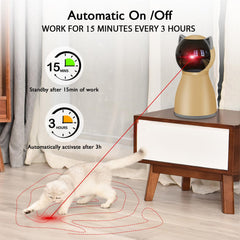 Valonii cat laser toy auto on/off cycles, enabling hands-free entertainment when you're busy