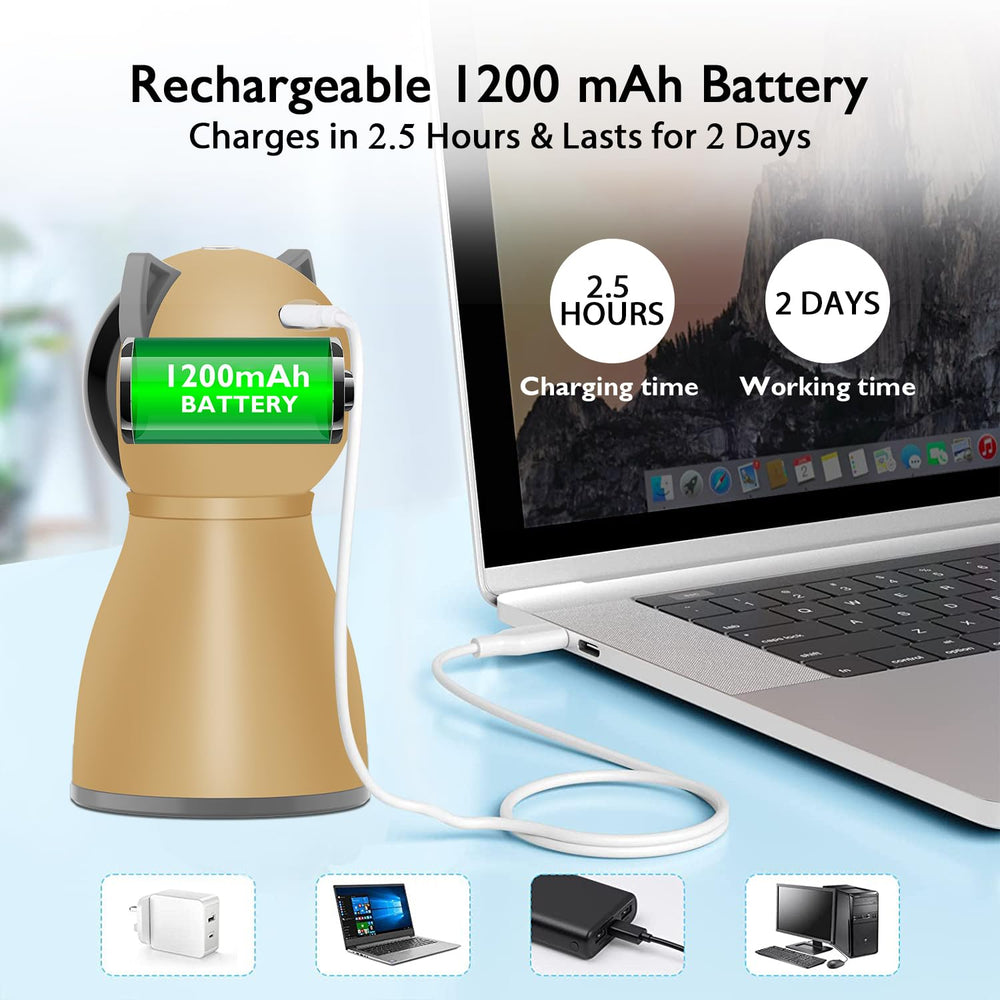 Valonii rechargeable battery lasts up to two days of indoor play on a single charge