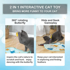 Valonii motion sensor cat toy activates when cats move for effortless play sessions.