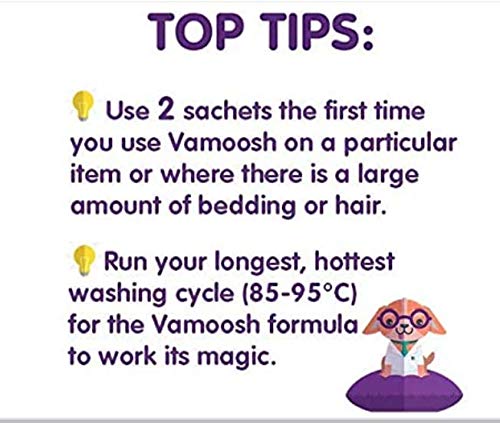 Vamoosh hot wash cycle at 185°F highlights deep cleaning without residues.
