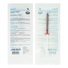 Van Beek Diagel for Dogs 1mL bottle—palatable GI support for canine diarrhea symptoms.