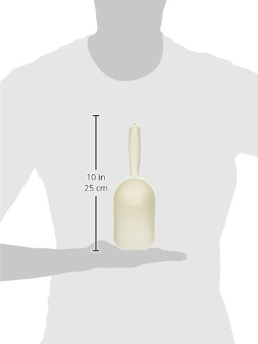 Van Ness cat and dog food scoop in blue supports easy portioning and cleanup.