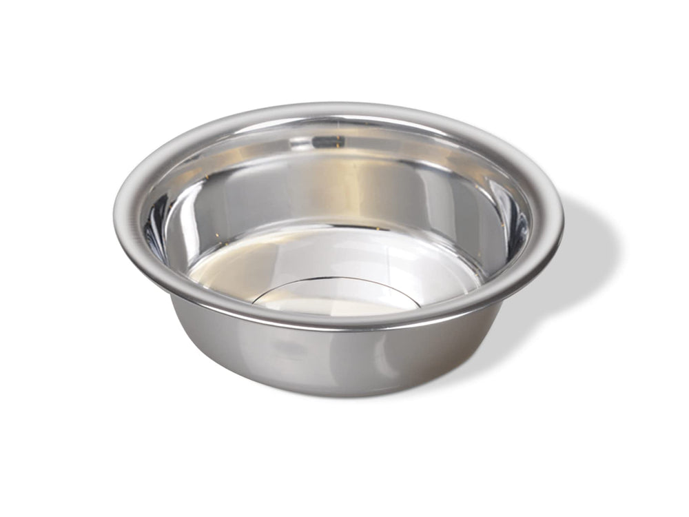 Van Ness 64-ounce lightweight dish front view, durable stainless steel for pets.