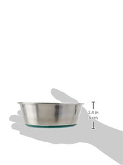 Van Ness small stainless steel bowl in use by a cat and small dog, durable and hygienic.