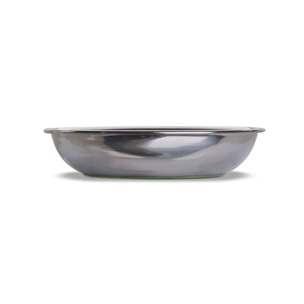 Van Ness whisker-friendly bowl side view shows natural finish and easy-clean surface.