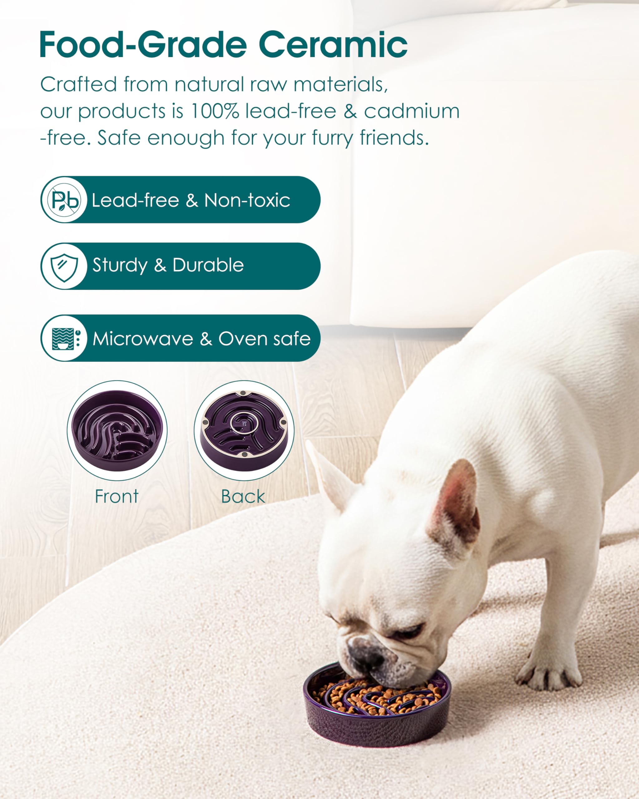 Vancasso base-antideslizante reduce deslizamientos y derrames durante la comida