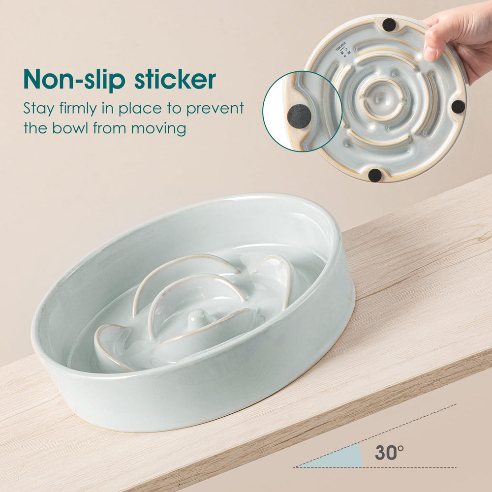 Vancasso ceramic bowl has 6.25 inch diameter for compact spaces.