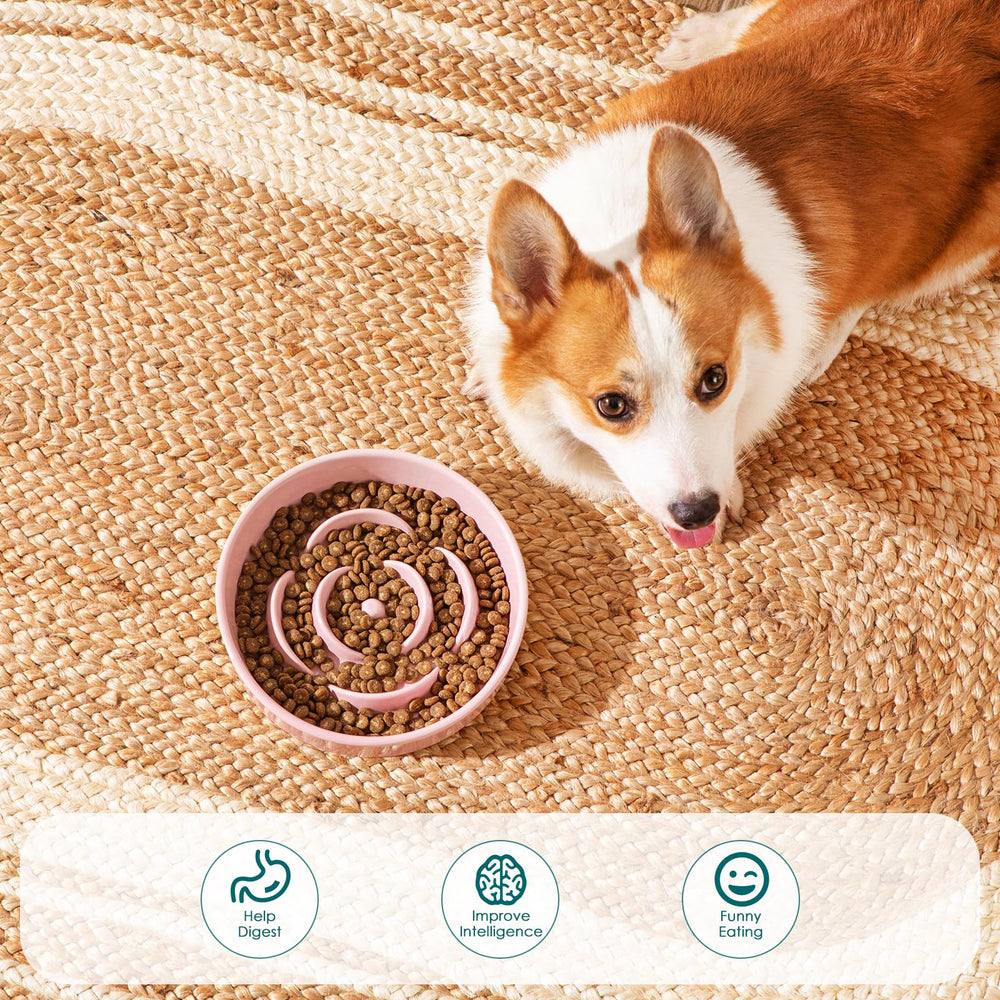 Vancasso ceramic bowl pink durable non-porous surface is easy to clean