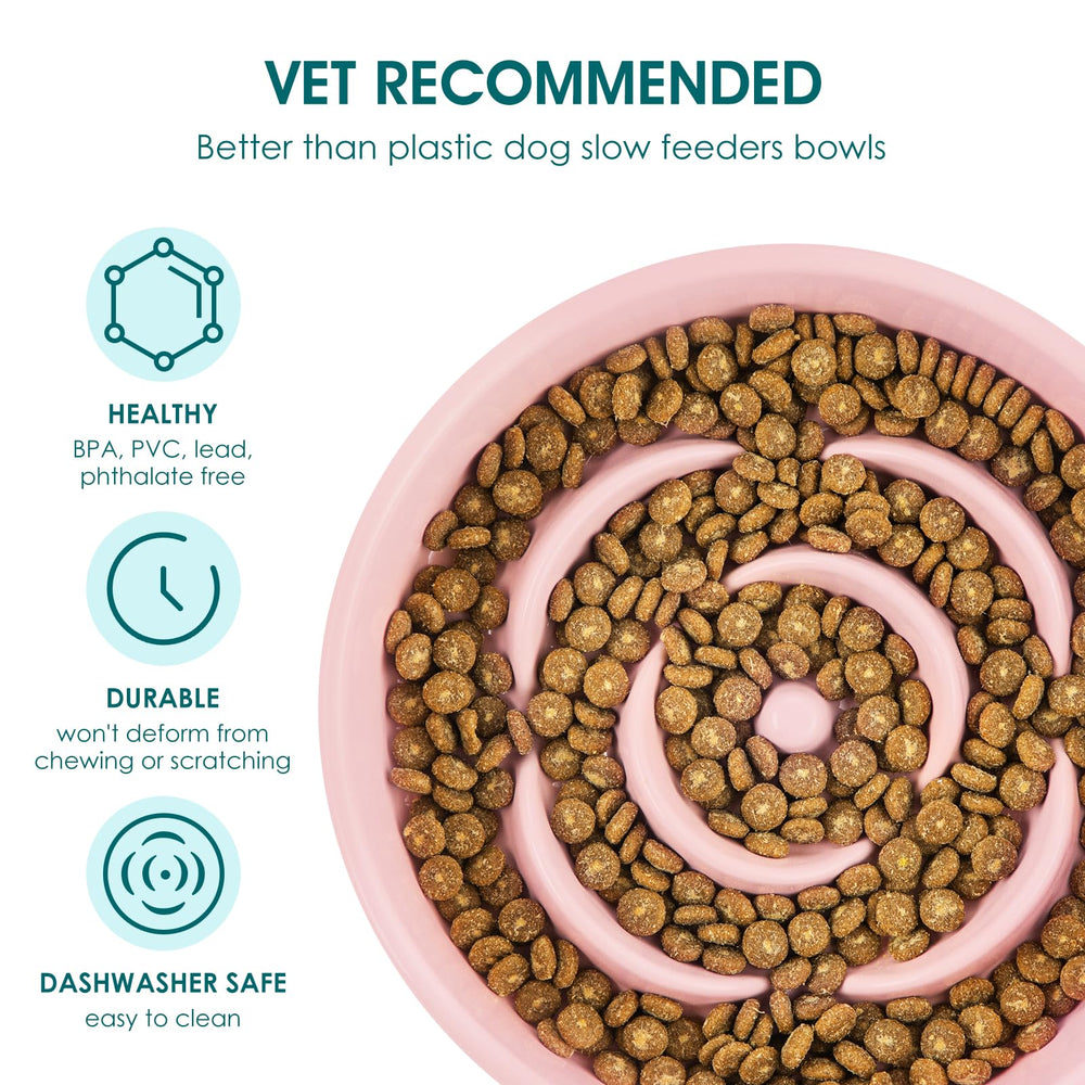 Vancasso pink maze pattern close-up highlights puzzle challenges for dogs