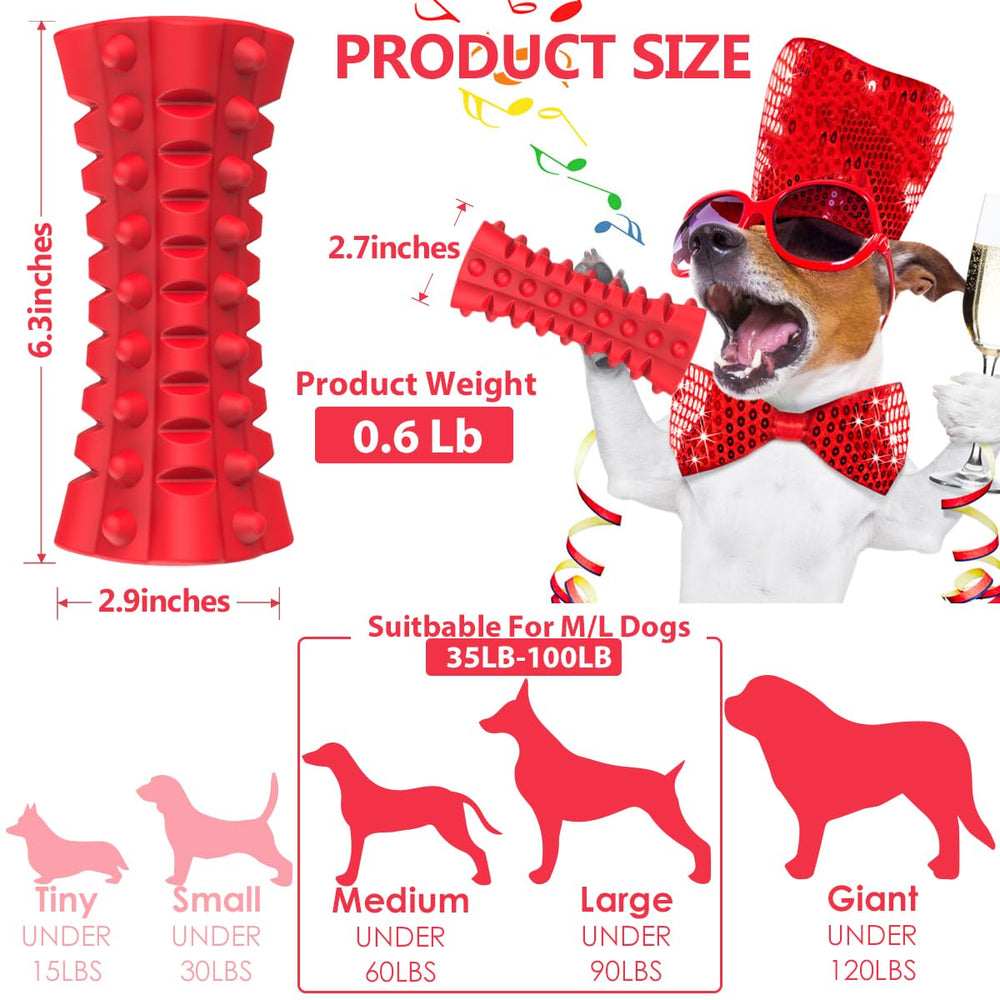 VANFINE Indestructible Squeaky Dog Toy squeaker visible for interactive play